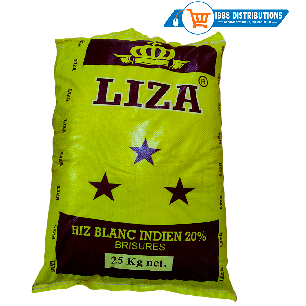 RIZ LIZA BLANC INDIEN 20% BRISURE 25kg - 1988 Distribution